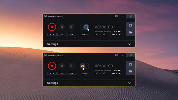 Gecata by Movavi 5 - Game Recording Software (PC) CD Key for STEAM - GLOBAL - Image 2